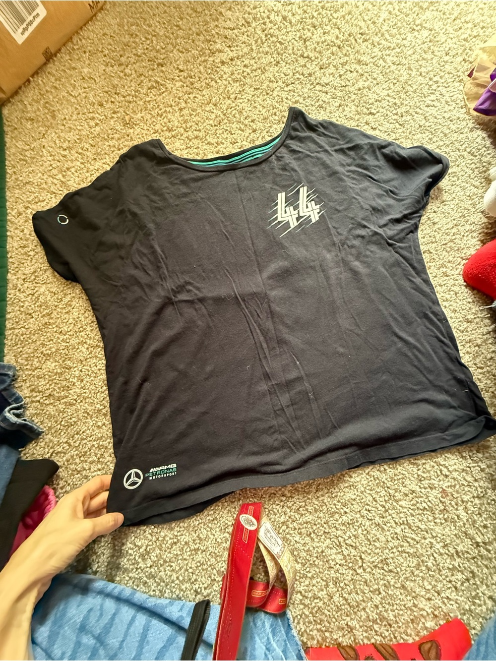 Black Mercedes-Benz AMG Petronas Graphic Tee